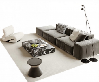 Modern Three-seat Sofa-ID:697736025