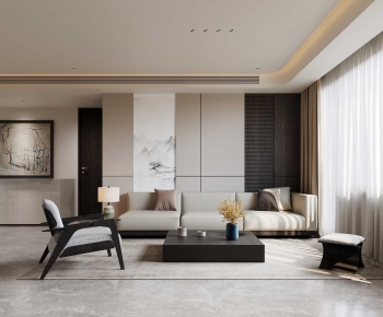 Modern A Living Room-ID:674675947