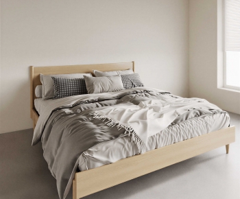 Modern Double Bed-ID:768682001