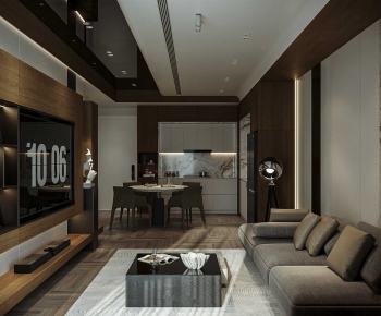 Modern A Living Room-ID:751499894