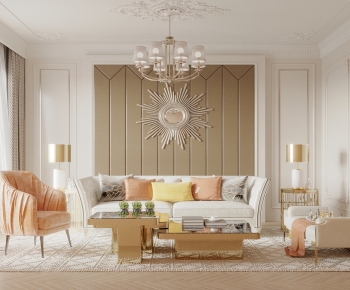French Style A Living Room-ID:850770003
