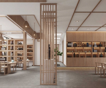 New Chinese Style Teahouse Tea House-ID:364578015