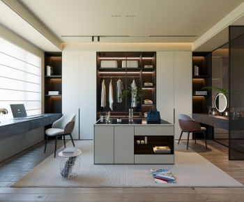 Modern Clothes Storage Area-ID:504542113