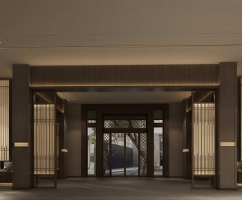 New Chinese Style Office Reception Desk-ID:235037095