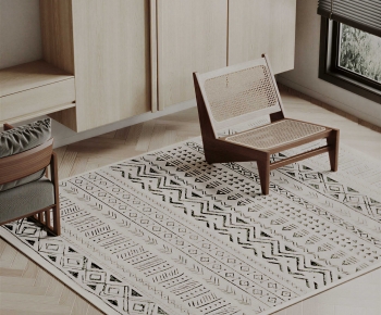 Wabi-sabi Style Lounge Chair-ID:391769897