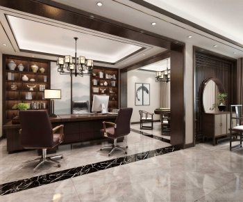 New Chinese Style Manager's Office-ID:462780004