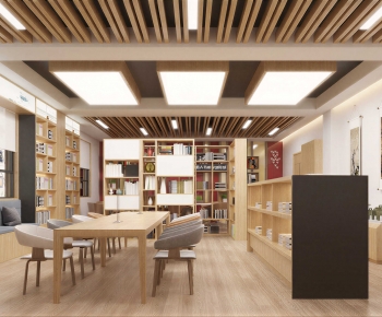 New Chinese Style Bookstore Book Bar-ID:578917987
