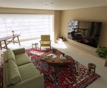 Wabi-sabi Style A Living Room-ID:976614954