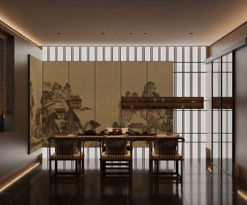 New Chinese Style Tea House-ID:124497897