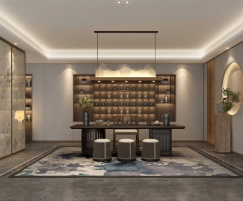 New Chinese Style Tea House-ID:669557096