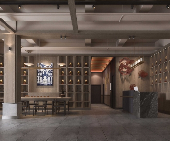 New Chinese Style Teahouse Tea House-ID:505992894