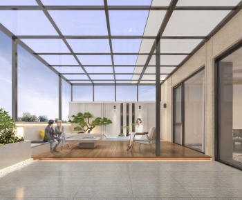 Modern Glass Sun Room-ID:322395094