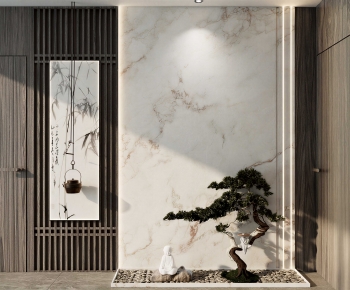 New Chinese Style Plant Landscaping-ID:214637994