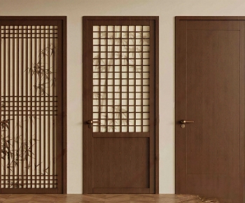 New Chinese Style Single Door-ID:669337037