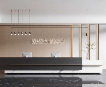 Modern Office Reception Desk-ID:504147056