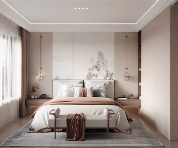 New Chinese Style Bedroom-ID:866413129