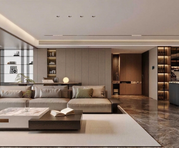 Modern A Living Room-ID:447829011