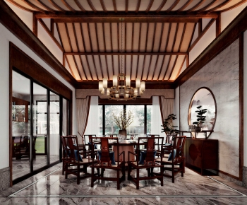 New Chinese Style Dining Room-ID:839608916