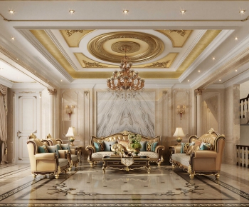 European Style A Living Room-ID:376962908