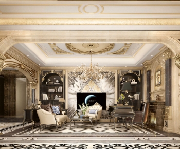 European Style A Living Room-ID:436779983