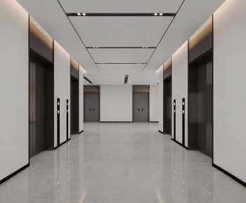 Modern Office Elevator Hall-ID:743275886