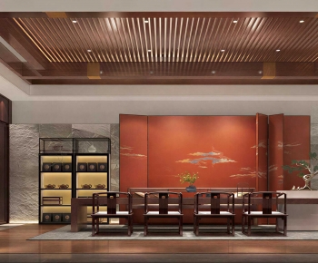 New Chinese Style Tea House-ID:670540092