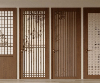 New Chinese Style Single Door-ID:964339022