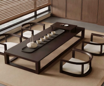 New Chinese Style Tea Tables And Chairs-ID:393627885