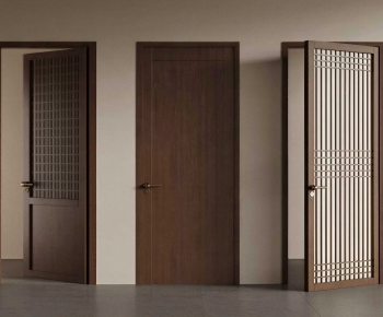 New Chinese Style Single Door-ID:812306883