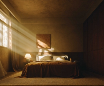 Wabi-sabi Style Bedroom-ID:251040942