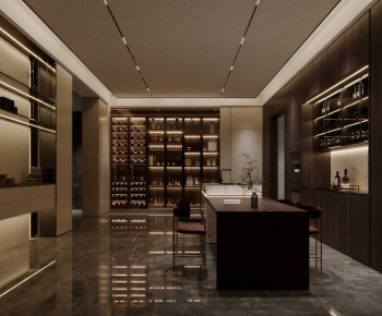 Modern Wine Cellar/Wine Tasting Room-ID:777329924