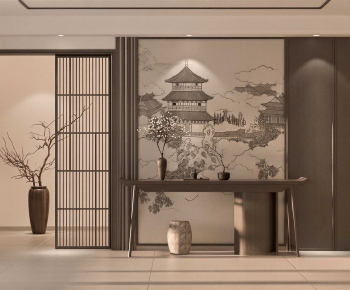 New Chinese Style Hallway-ID:653521068