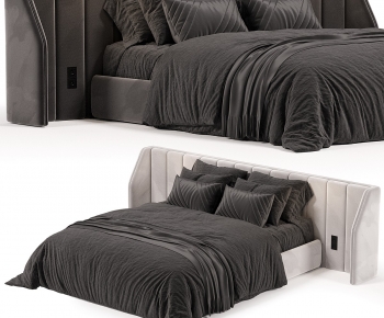 Modern Double Bed-ID:157859095