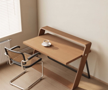 Wabi-sabi Style Computer Desk And Chair-ID:373486043