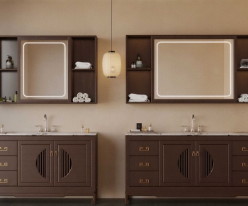 New Chinese Style Bathroom Cabinet-ID:324743994