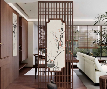 New Chinese Style Hallway-ID:103199515