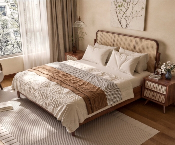 Japanese Style Double Bed-ID:787574057