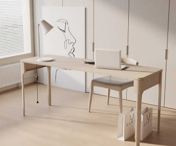 Modern Computer Desk And Chair-ID:665429125