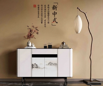 New Chinese Style Side Cabinet-ID:575284009