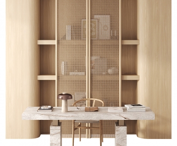 Modern Computer Desk And Chair-ID:353697066