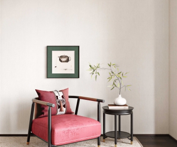 New Chinese Style Single Sofa-ID:163466935