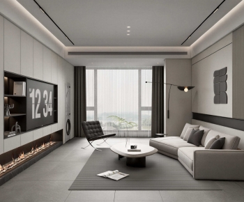 Modern A Living Room-ID:366405964