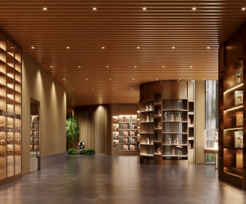 Modern Exhibition Hall-ID:395047902