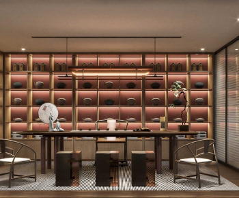 New Chinese Style Tea House-ID:618802079