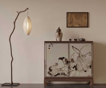 New Chinese Style Entrance Cabinet-ID:785424959