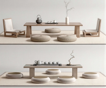 Japanese Style Tea Tables And Chairs-ID:920006993