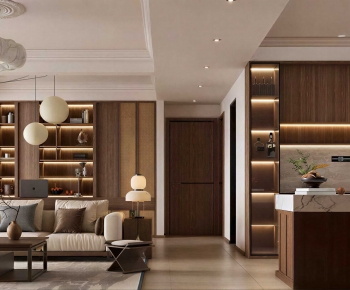 Modern A Living Room-ID:912082915