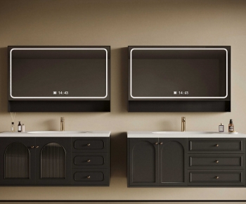 French Style Bathroom Cabinet-ID:424139573