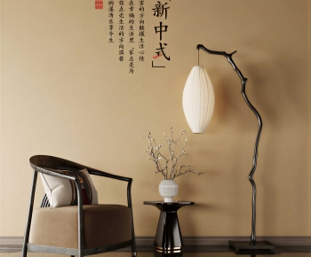 New Chinese Style Single Sofa-ID:308147914