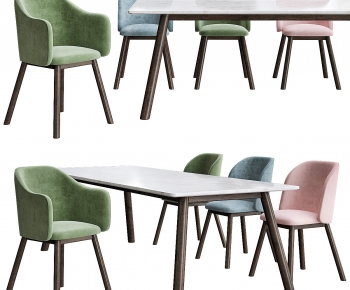 Modern Dining Table And Chairs-ID:784970059